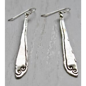 Or Paz PZ Sterling Silver 925 Long Abstract Statement Dangle Earrings ISRAEL